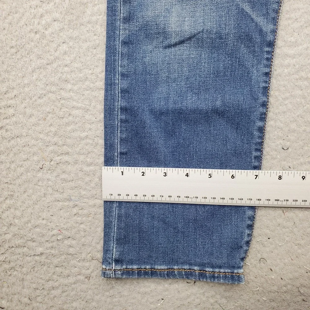 Levi's Wedgie Straight Jeans Mens 28x26 Blue Denim‎ Red Tab Button Fly 5-Pocket